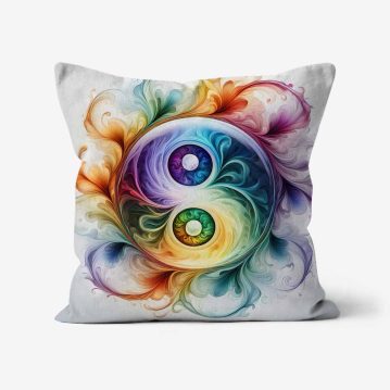 Multicoloured-Yin-Yang-Art-Cushion