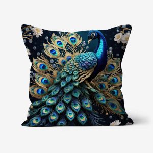 Peacock-Art-Cushion