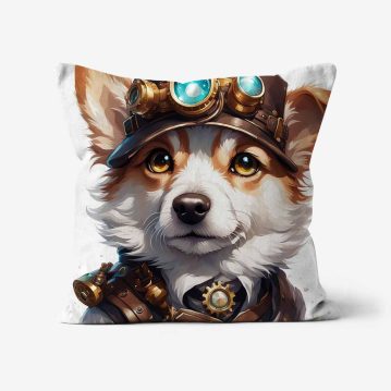 Steampunk-Dog-Art-Cushion